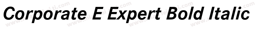 Corporate E Expert Bold Italic OsF字体转换